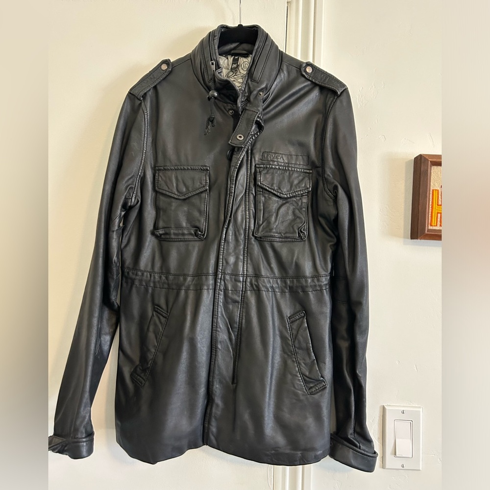 Vintage RVCA ANP leather jacket
